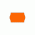Etiqueta marcaje 26 x 16 ondulada fluor naranja anónima